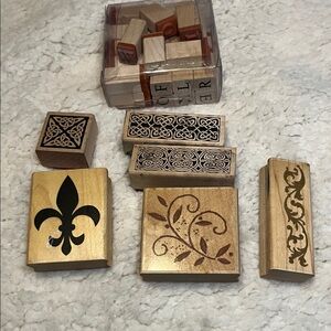 Decorative Wooden Stamp Set -